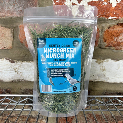 dried microgreen munch mix for birds